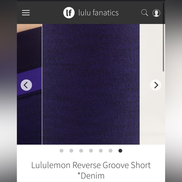 Lululemon Reverse Groove Short *Denim
Deep Indigo Slub Denim / Bruised Berry - Picture 10 of 10